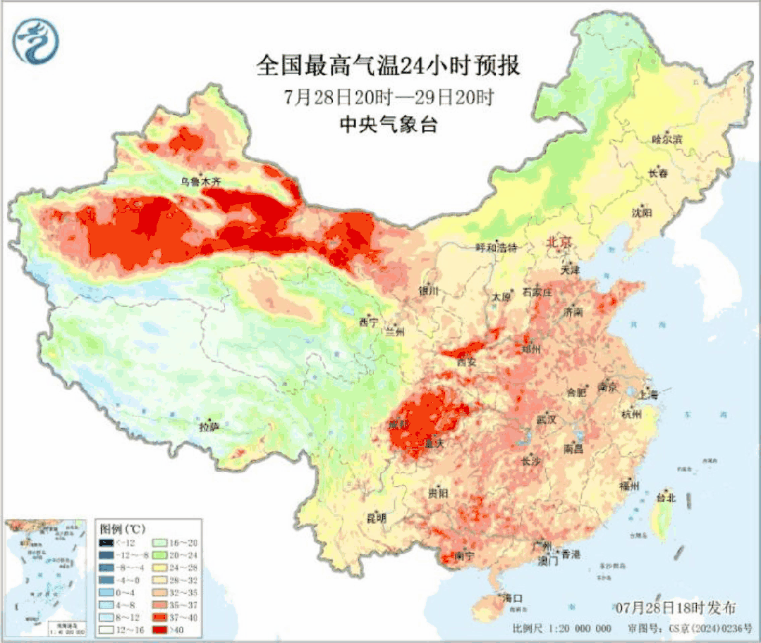 高温红色预警信号继续！更热的日子在后面！未来一周四川成高温核心区域